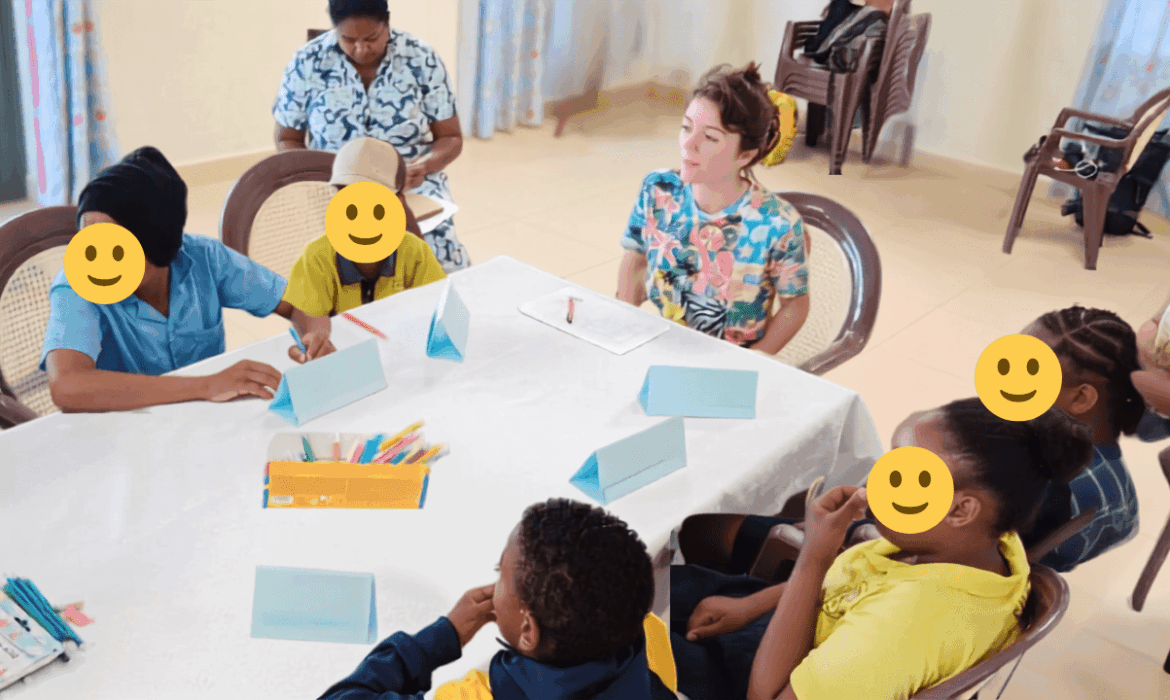 Collecte de données auprès des enfants à Rodrigues