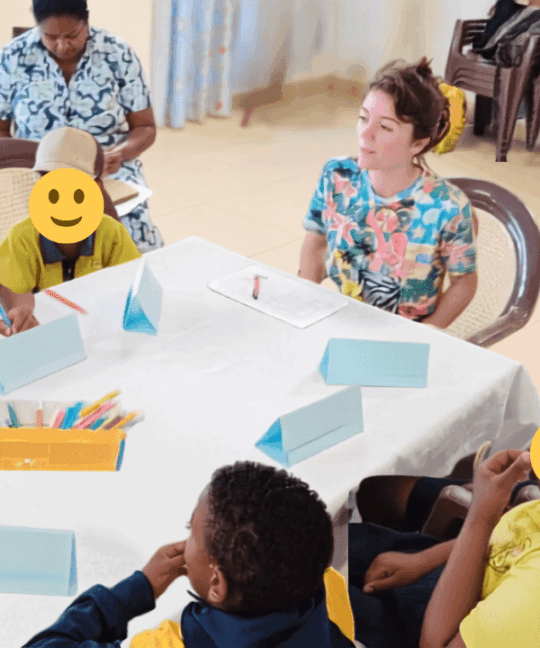 Collecte de données auprès des enfants à Rodrigues